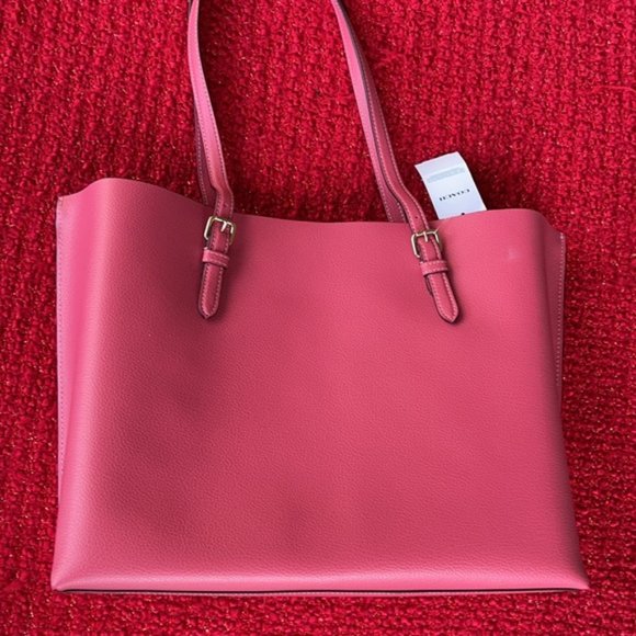 Coach Mollie Tote Gold/Strawberry Haze - Picture 15 of 16